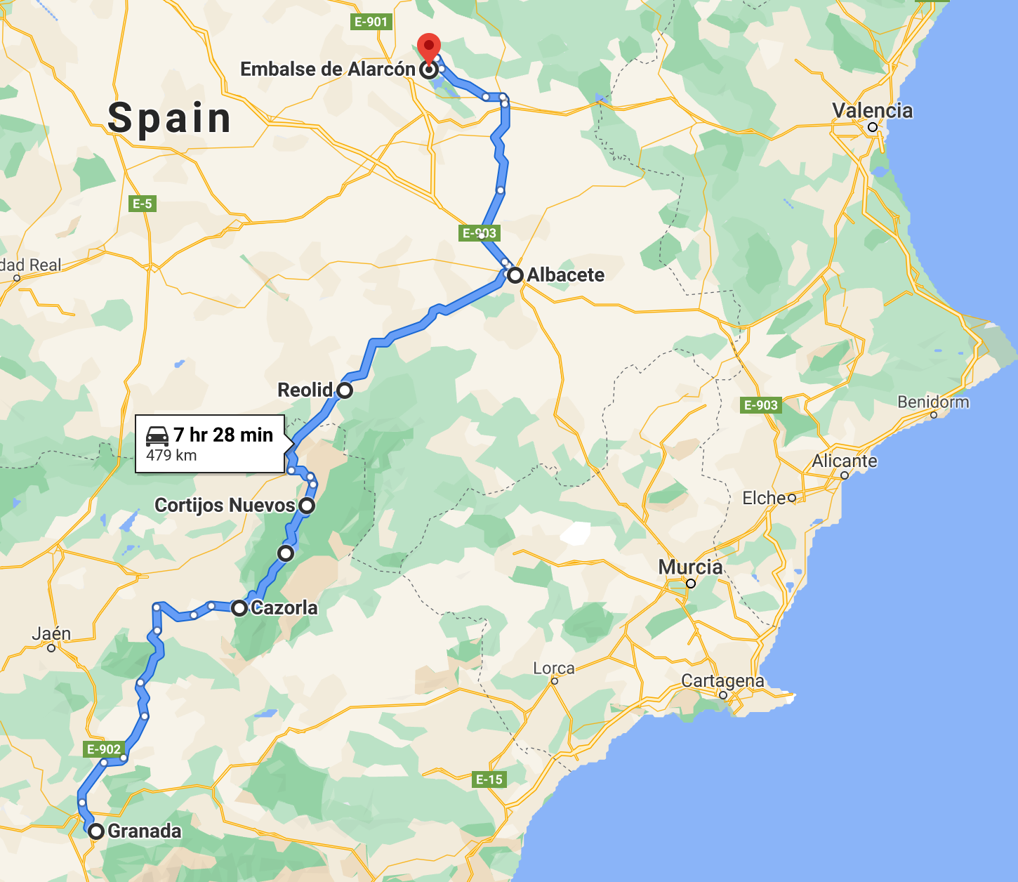 Euro 2020 Part 6 - National Park hopping from Granada to somewhere not far from Madrid
