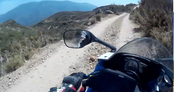 Euro2020 Part 5 Video: Off-roading the GS (XR) down a mountain, with a flat tyre